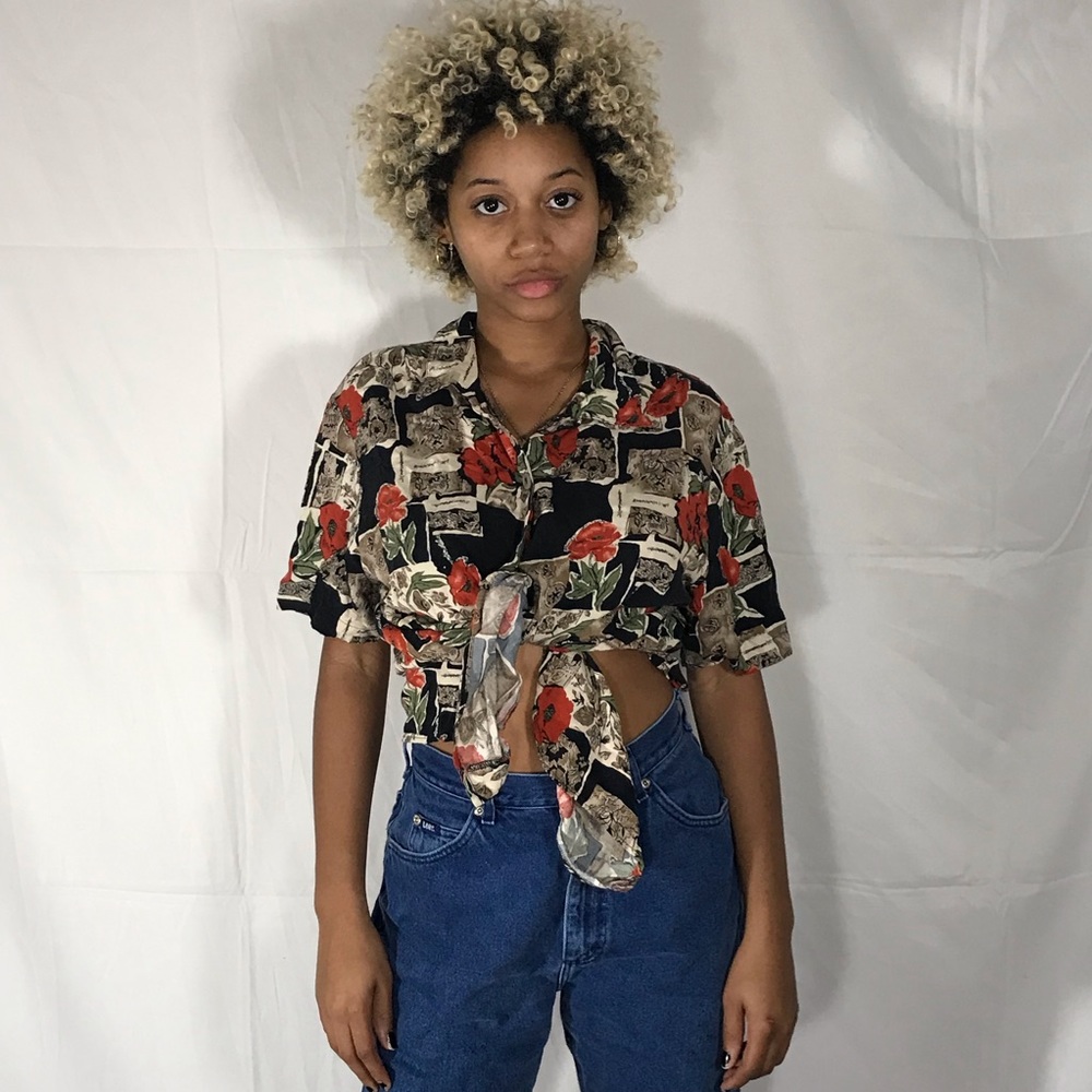 Floral Button Down